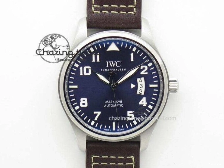 MIROTIME 0801 Efficient Mark XVIII Le Petit Prince IW327001 SS MKS 1:1 Best Edition White Dial On Leather Strap MIYOTA9015 V 7220
